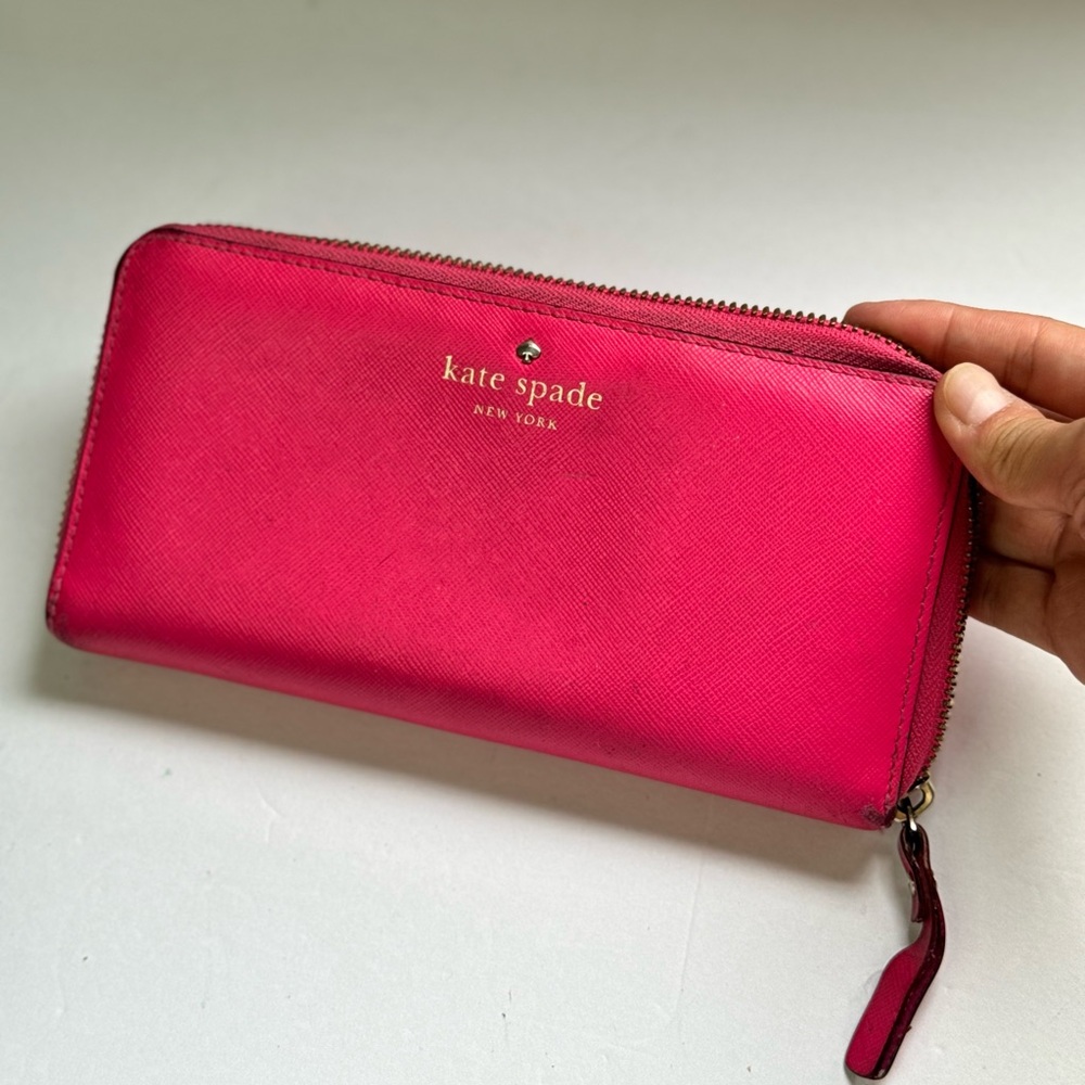 Kate Spade Staci Large Continental Wallet in Pink Ruby